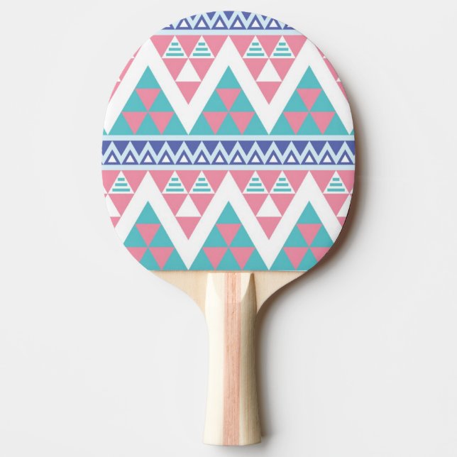 Raquette De Ping Pong Motif coloré aztèque tribal (Devant)