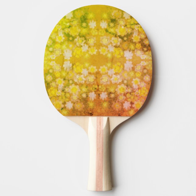 Raquette De Ping Pong Motif d'aquarelle Abstraite rétro (Devant)