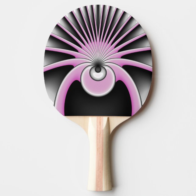 Raquette De Ping Pong Motif d'art fractal Abstrait moderne (Devant)
