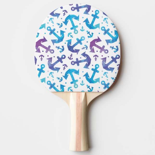 Raquette De Ping Pong Motif de Ancre Tie Dye 2 (Devant)