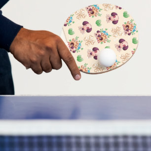 Raquette De Ping Pong Motif de chien adorable 