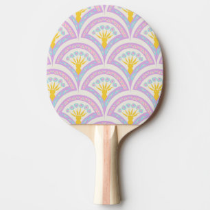 Raquette De Ping Pong Motif de coquille de couleur pastel