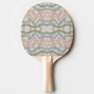 Raquette De Ping Pong Motif de coups de pinceau d'essuyage à l'aquarelle