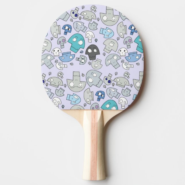 Raquette De Ping Pong Motif de crâne (Devant)