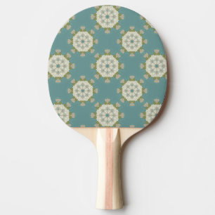 Raquette De Ping Pong Motif de damassé avec les éléments abstraits