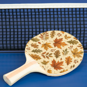 Raquette De Ping Pong Motif de feuilles d'automne   Feuillage d'automne 