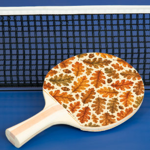 Raquette De Ping Pong Motif de feuilles de chêne d'automne   Esthétique 