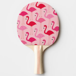 Raquette De Ping Pong Motif de Flamant rose peint par rose de point de