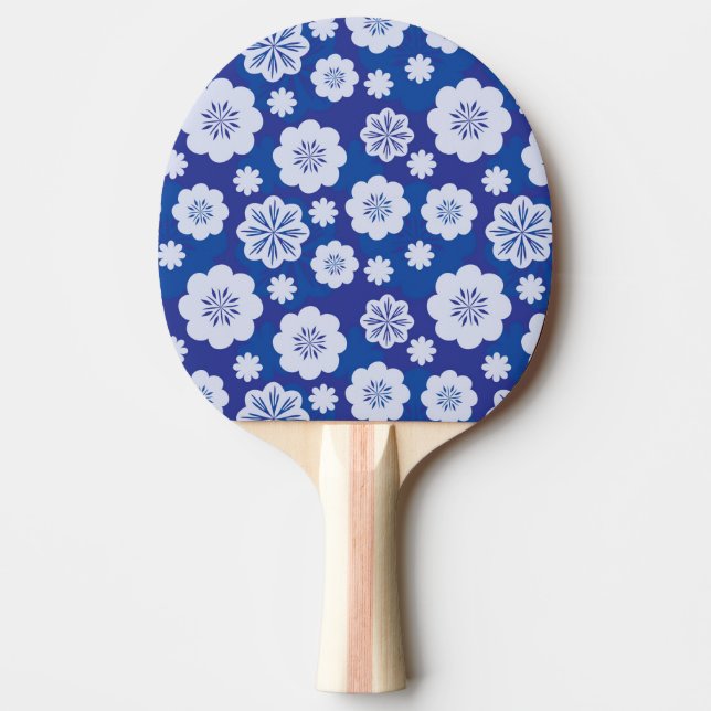 Raquette De Ping Pong motif de fleur (Devant)