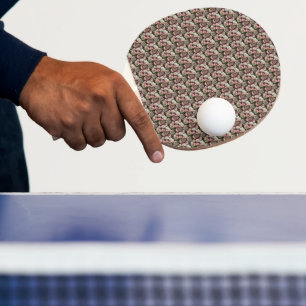 Raquette De Ping Pong Motif de fleur époustouflant