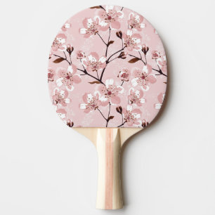 Raquette De Ping Pong Motif de fleurs de fleurs de cerisier