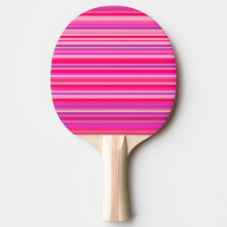Raquette De Ping Pong Motif de Fun, Girl Pink and Purple Stripes