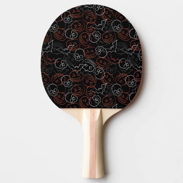 Raquette De Ping Pong Motif de Halloween (Devant)