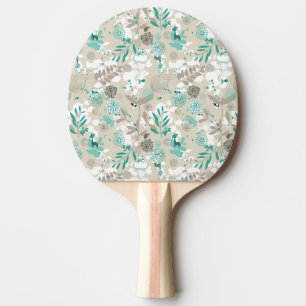 Raquette De Ping Pong Motif de jardin