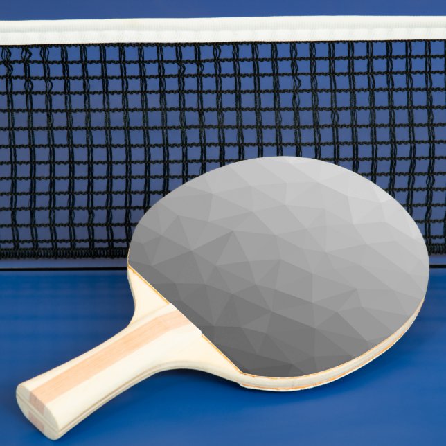 Raquette De Ping Pong Motif de maillage géométrique gris (Insitu)