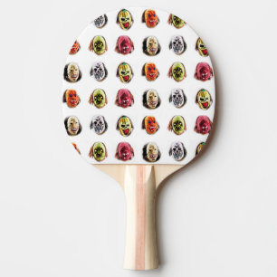 Raquette De Ping Pong Motif de masque de cool