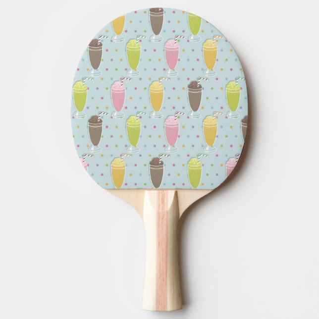 Raquette De Ping Pong Motif de milkshake (Devant)