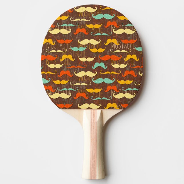 Raquette De Ping Pong Motif de moustache (Devant)