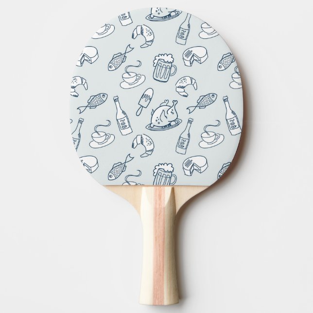 Raquette De Ping Pong Motif de nourriture (Devant)