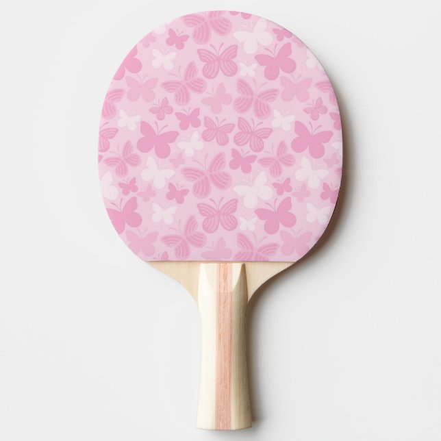 Raquette De Ping Pong Motif de papillon (Devant)
