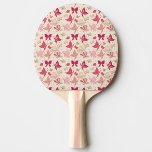 Raquette De Ping Pong motif de papillon 2