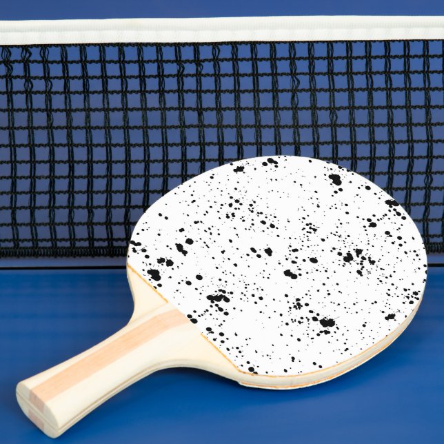 Raquette De Ping Pong Motif de peinture noire (Insitu)