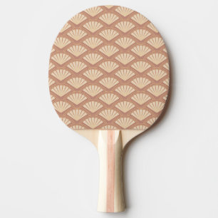 Raquette De Ping Pong Motif de style Art déco en rose