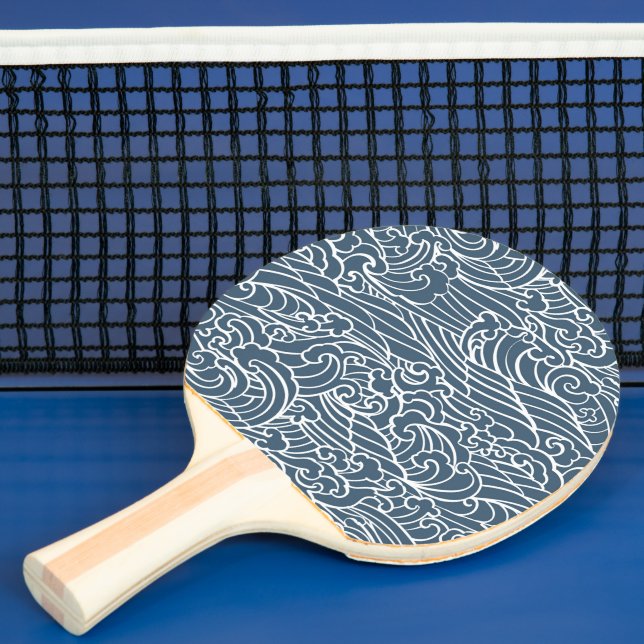 Raquette De Ping Pong Motif de style Wave japonais (Insitu)
