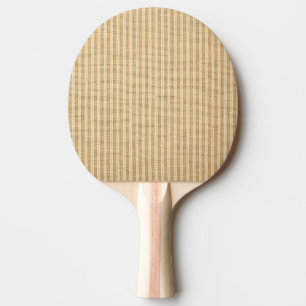 Raquette De Ping Pong Motif de tissu à rayures jaunes pâles filées