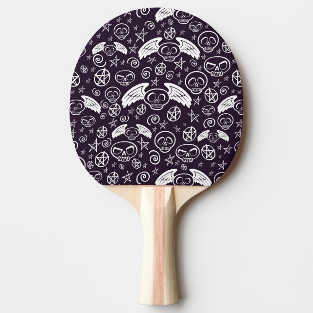 Raquette De Ping Pong Motif de "vaudou" (Devant)