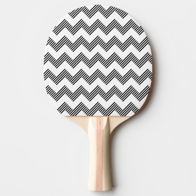 Raquette De Ping Pong Motif de zigzag géométrique 2 (Devant)