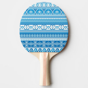 Raquette De Ping Pong Motif d'étoile de David