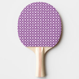Raquette De Ping Pong Motif diamant Cœur Violet Saint-Valentin sans co
