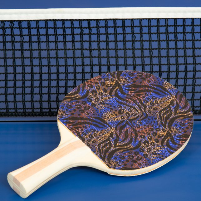 Raquette De Ping Pong Motif d'impression Leopard et Zebra (Insitu)