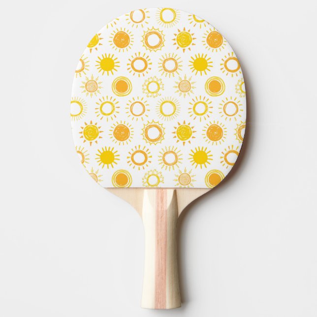 Raquette De Ping Pong Motif Doodle  (Devant)