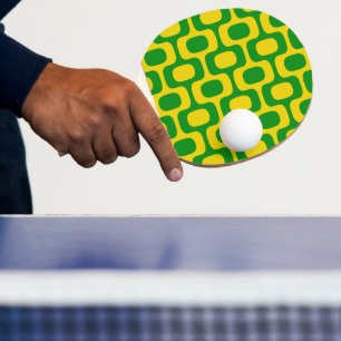 Raquette De Ping Pong Motif du trottoir d'Ipanema, Motif de plage, Brési