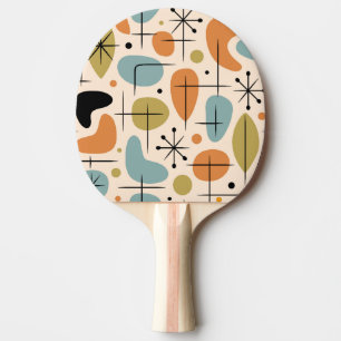 Raquette De Ping Pong Motif en forme d'étoile de style Mid Century Moder