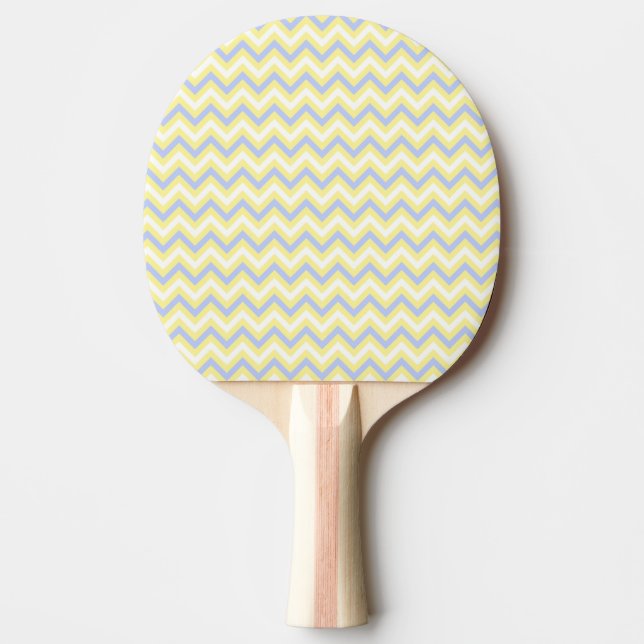 Raquette De Ping Pong Motif en pastel de Chevron (Devant)