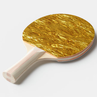 Raquette De Ping Pong Motif/feuille d'or PURS d'OR