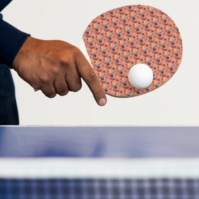 Raquette De Ping Pong Motif feuille moderne  (Insitu)