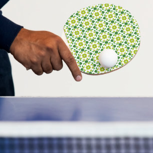 Raquette De Ping Pong Motif Feuille, Motif De Feuilles, Feuilles Verts