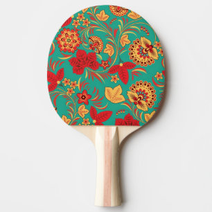 Raquette De Ping Pong Motif floral 2