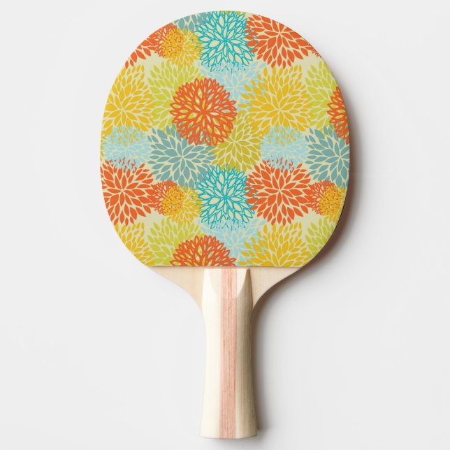 Raquette De Ping Pong Motif floral 3 (Devant)