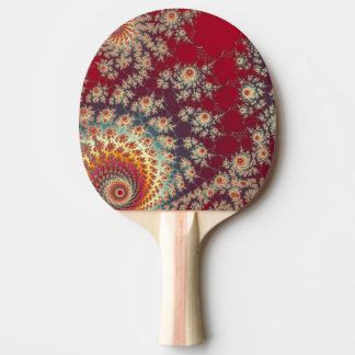 Raquette De Ping Pong Motif floral en spirale