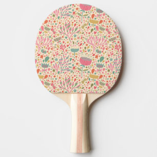 Raquette De Ping Pong Motif floral lumineux