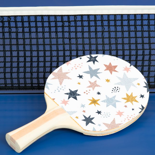 Raquette De Ping Pong Motif Fun Star (Insitu)