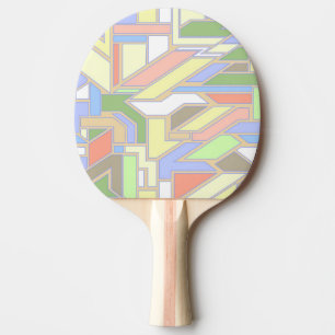 Raquette De Ping Pong Motif géométrique 3