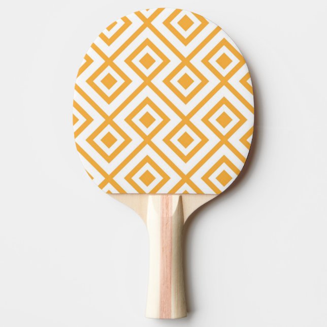 Raquette De Ping Pong Motif géométrique formé par pastille (Devant)