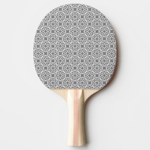 Raquette De Ping Pong Motif géométrique gris blanc sans couture