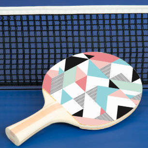 Raquette De Ping Pong Motif géométrique moderne